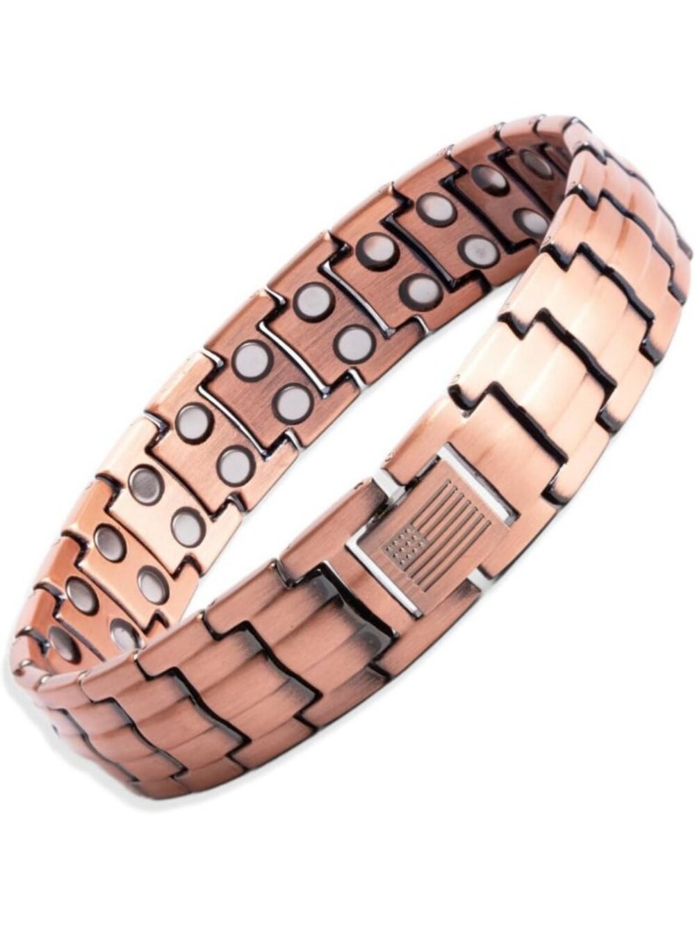 Stylish Copper Magnetic Bracelet for Men - Adjustable, Therapeutic & Fashionable